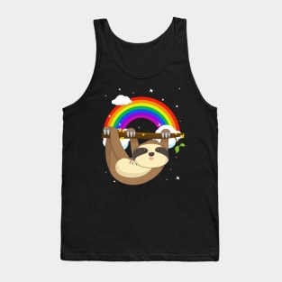 Funny Climbing Sloth LGBT Community Pride T-Shirt Tank Top